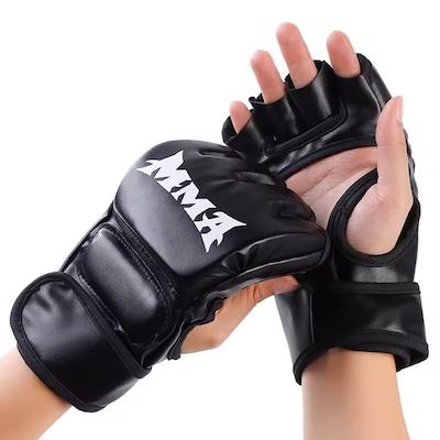 Luva De Treino Gold Sport Sparring Muay Thai MMA Boxe Bandagem Rápida - Foto 2