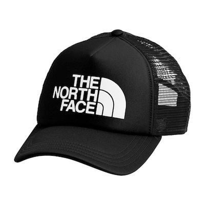 Boné The North Face Logo Trucker Unissex Preto - Foto 1