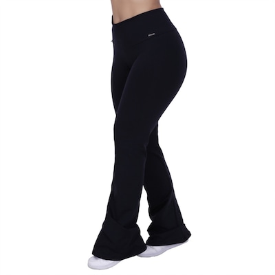 Calça Flare Orbis Fitness Compressão Cintura Alta Suplex Feminina - Foto 1