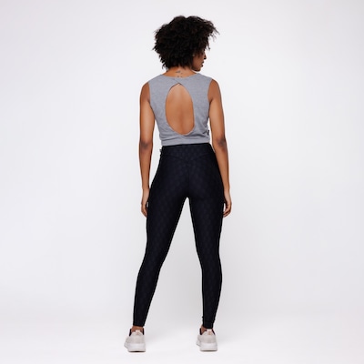 Blusa Cropedd Curto sem Manga Costa Cavada Feminina - Foto 4