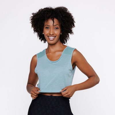 Blusa Cropedd Curto sem Manga Costa Cavada Feminina - Foto 3