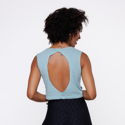 Blusa Cropedd Curto sem Manga Costa Cavada Feminina - Foto 5
