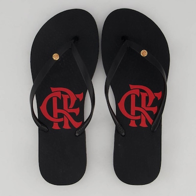 Chinelo Flamengo Basic Escudo - Feminino - Foto 1