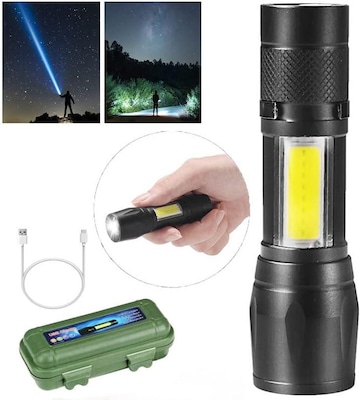 Mini Lanterna Led Tática DK Potente 3 Modos Recarregável Camping Lampião - Foto 3