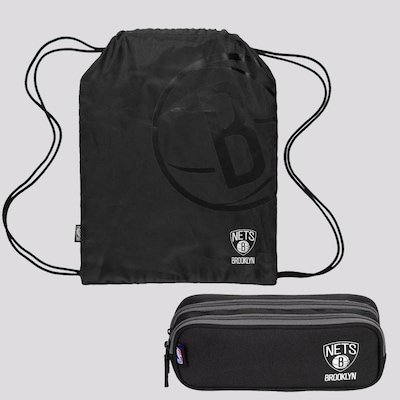 Gym Sack Sestini + Estojo Brooklyn Nets - Foto 1