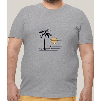 Camiseta Plus Size Masculina Prime WSS Sun Gazing - Foto 1