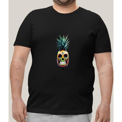 Camiseta Plus Size Masculina Prime WSS Brasil Mexican Skullpine - Foto 1