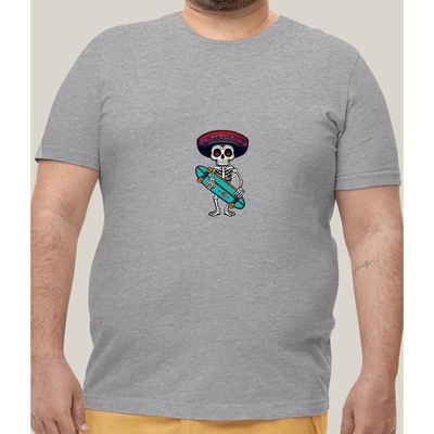 Camiseta Plus Size Masculina Prime WSS Skull Skate - Foto 1