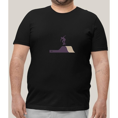 Camiseta Plus Size Masculina WSS Brasil Skate Park - Foto 1