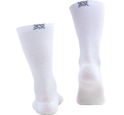 Kit 02 Pares Meia Corrida Ciclismo Hupi Carbono Branco - Foto 3