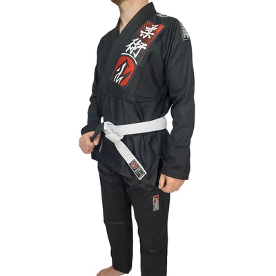 Faixa Jiu Jitsu Naja Extreme Ponta Preta Unissex - Foto 2