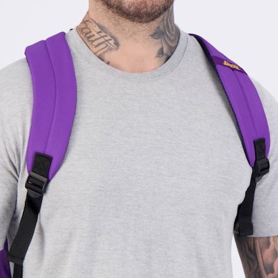 Mochila NBA Legend Los Angeles Lakers - Unissex - Foto 4