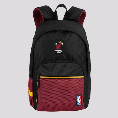 Mochila NBA Legend Miami Heat Preta - Unissex - Foto 5