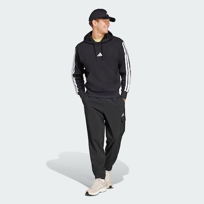 Blusão de Moletinho Capuz adidas Essentials 3-Stripes - Masculino - Foto 6