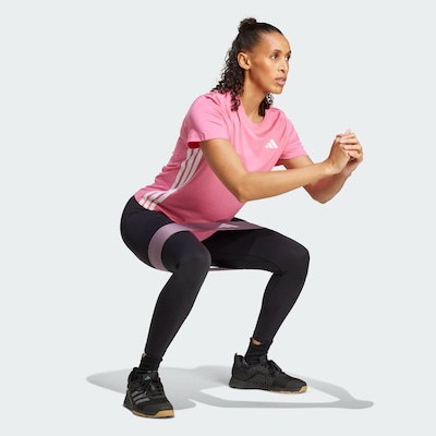 Camiseta Treino adidas Essentials 3-Stripes - Feminina - Foto 5