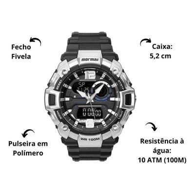 Relógio Action Mormaii MO17738A/8P - Masculino - Foto 6