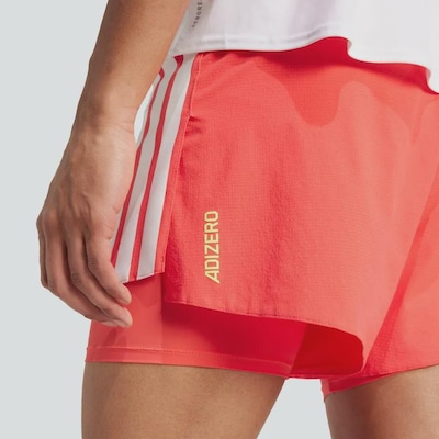 Shorts adidas Bolso Gel 2 em 1 Adizero Running - Masculino - Foto 4
