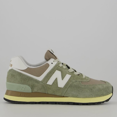Tênis New Balance 574 V2 Feminino Verde Oliva - Foto 1