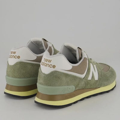 Tênis New Balance 574 V2 Feminino Verde Oliva - Foto 3