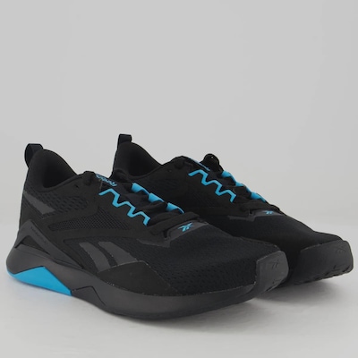 Tênis Reebok Nanoflex TR V2 Preto com Azul - Foto 2