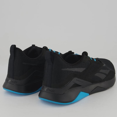 Tênis Reebok Nanoflex TR V2 Preto com Azul - Foto 3