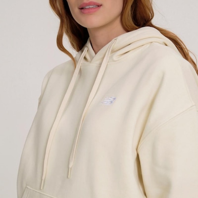 Casaco New Balance Com Capuz Small Logo Feminino - Foto 4