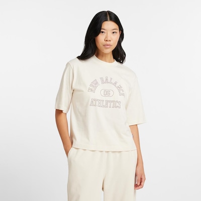 Camiseta New Balance Cropped Athletics Feminina - Foto 1