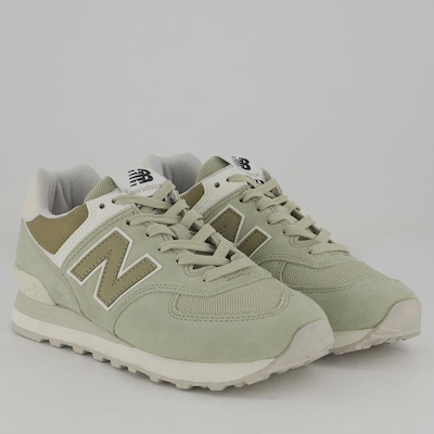 Tênis New Balance 574 V2 Feminino Verde Claro - Foto 2
