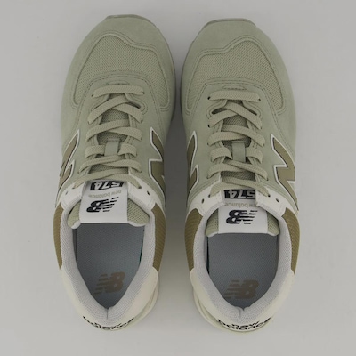 Tênis New Balance 574 V2 Feminino Verde Claro - Foto 4