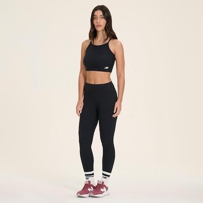 Legging New Balance Canelada Small Logo Feminina - Foto 6