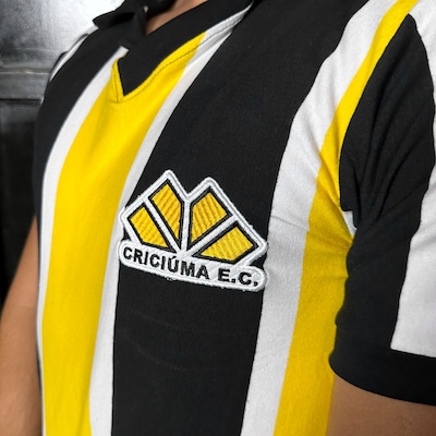 Camisa do Criciúma Uniforme 3 Retrômania 1988 - Masculina - Foto 3