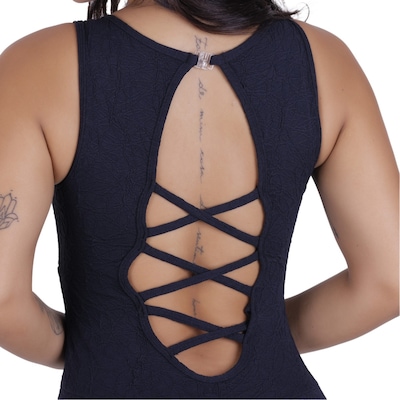 Macacão Longo Orbis Fitness Texturizado Poliamida - Feminino - Foto 4