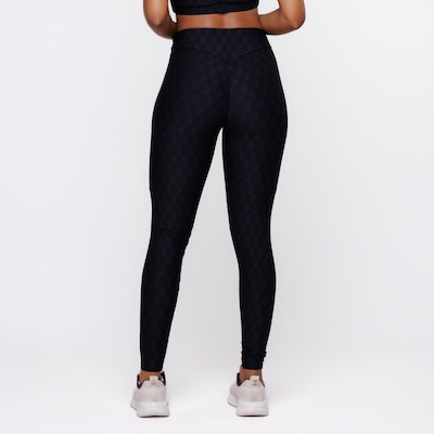 Calça Legging Orbis Fitness Textura Empina Bumbum - Feminina - Foto 4