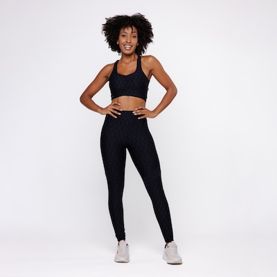 Calça Legging Orbis Fitness Textura Empina Bumbum - Feminina - Foto 5