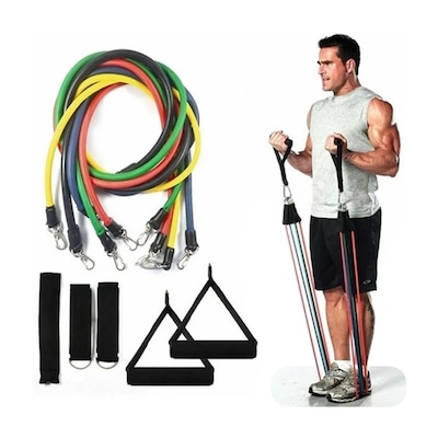 Kit Elásticos DK Multi Tarefas Resistente Fitness - Foto 3
