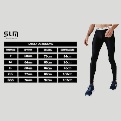 Calça Térmica  Slim Fitness Masculina Segunda Pele de Compressão - Foto 4