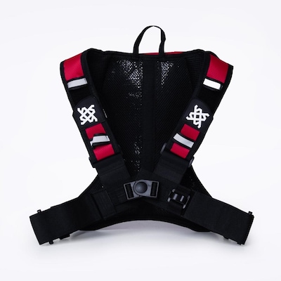 Mochila de Hidratação HUPI HUWE Lite Vermelho Neon com Refil - Foto 2