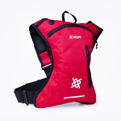 Mochila de Hidratação HUPI HUWE Lite Vermelho Neon com Refil - Foto 3