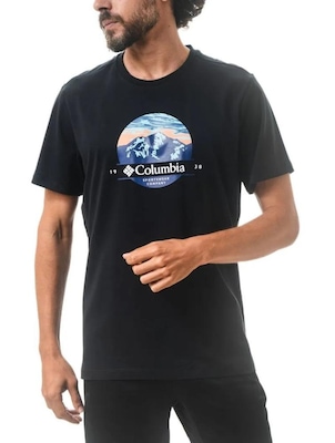Camiseta Columbia Scoped View Preto Masculino - Foto 1