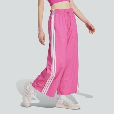 Calça Malha adidas Parachute Essentials Três Listras Lifestyle - Feminina - Foto 5