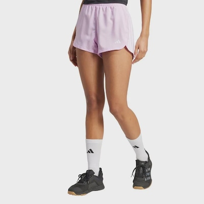 Shorts Treino adidas Malha Cintura Alta Pacer Três Listras - Feminino - Foto 2