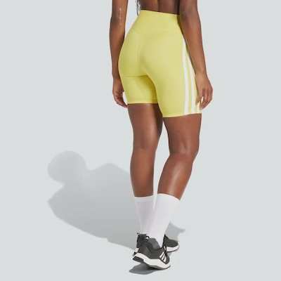 Shorts Legging adidas Optime Essentials Três Listras - Feminino - Foto 4