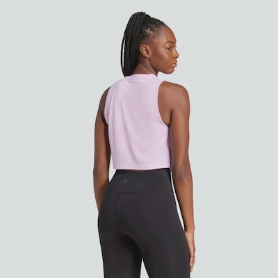 Camiseta Regata Treino adidas Boxy Essentials Workout - Feminina - Foto 4