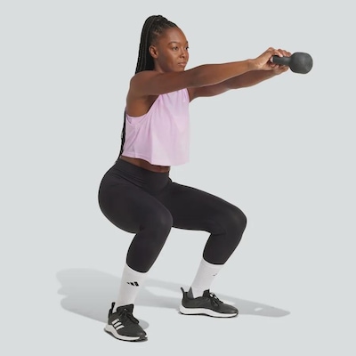 Camiseta Regata Treino adidas Boxy Essentials Workout - Feminina - Foto 5