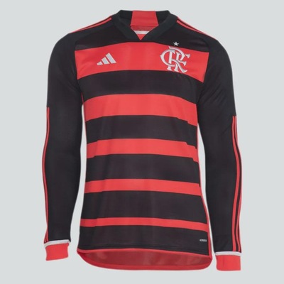 Camisa Manga Longa do Flamengo I 24 adidas - Masculina - Foto 2