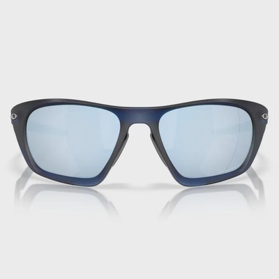 Óculos de Sol Unissex Oakley Lateralis Matte Transparent Blue Prizm Deep Water Polarized - Foto 3