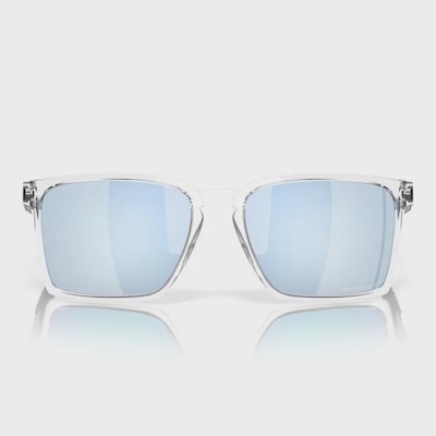 Óculos de Sol Unissex Oakley Exchange Sun Polished Clear Prizm Deep Water Polarized - Foto 3