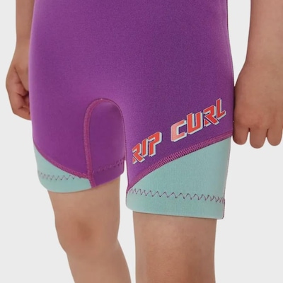 Short John Rip Curl Omega Back Zip 1.5mm - Infantil - Foto 2