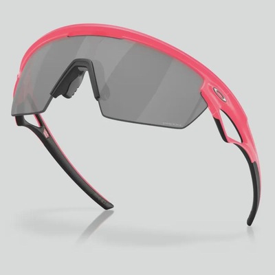 Óculos de Sol Unissex Oakley Sphaera Matte Neon Pink Prizm Black - Foto 2