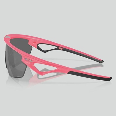 Óculos de Sol Unissex Oakley Sphaera Matte Neon Pink Prizm Black - Foto 4